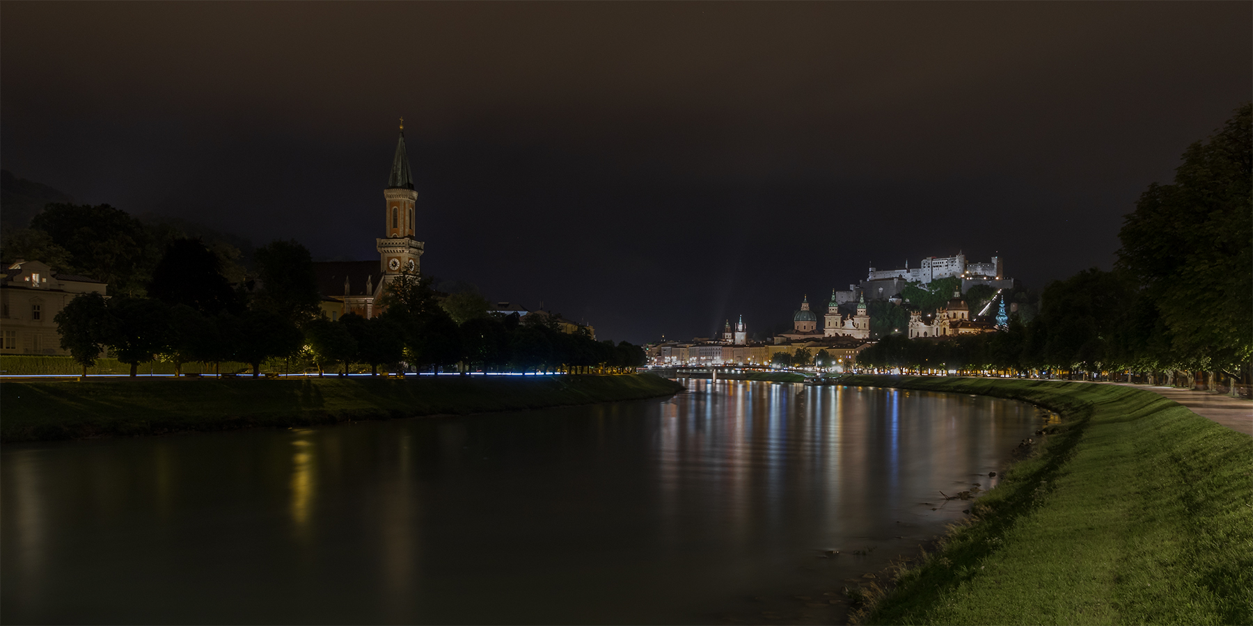 Der  Salzach entlang ...
