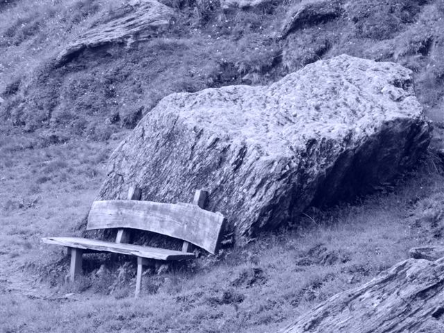 Ein Bankerl in Südtirol