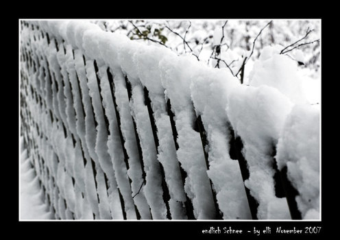endlich Schnee...