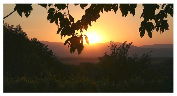 Sonnenuntergang über dem Steinfeld I