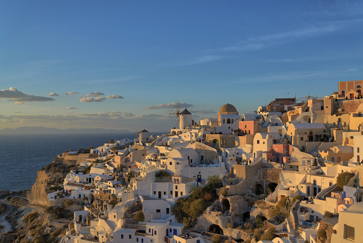 Santorin zum Sonnenuntergang