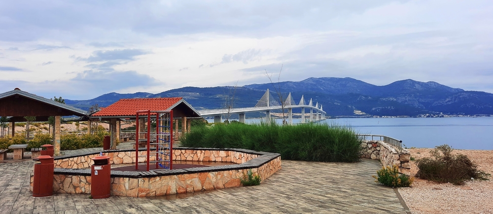 Pelješac-Brücke (Pelješki most) / Kroatien