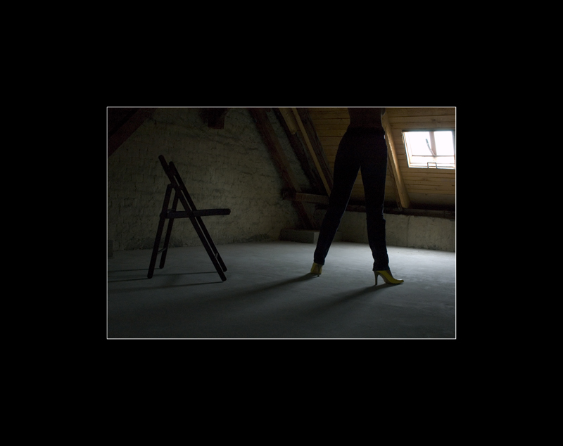 yellow shoes at the attic