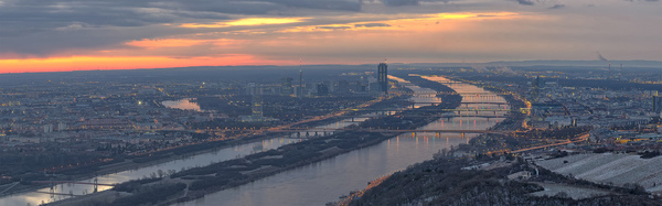 Eisiges Wien Panorama