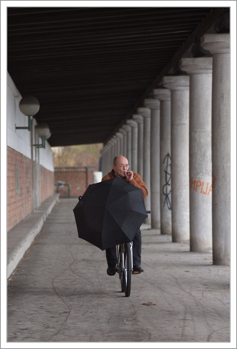 Der rauchende Radfahrer