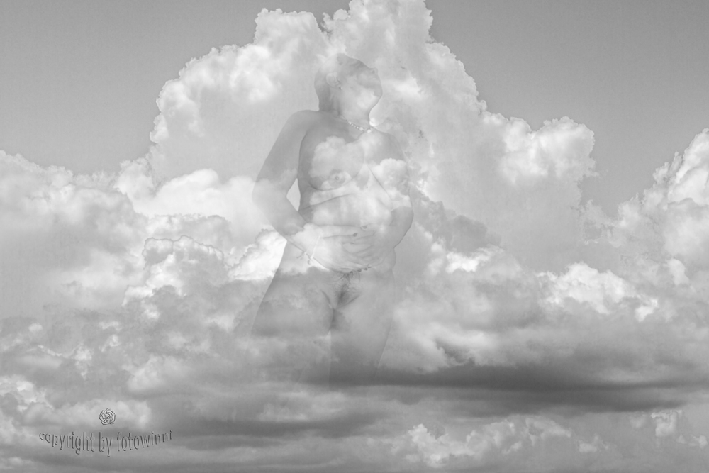 eine seltsame Wolke war heute morgen am Himmel ....