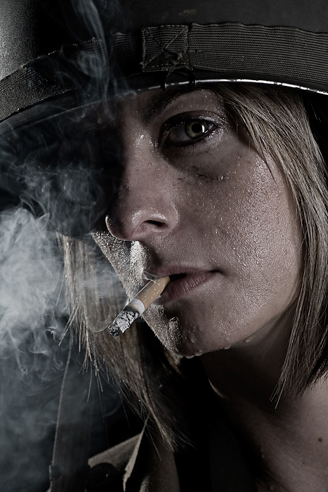 soldier woman