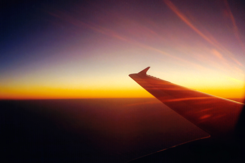 Inflight Sunset