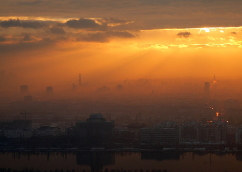 Wien im Nebel