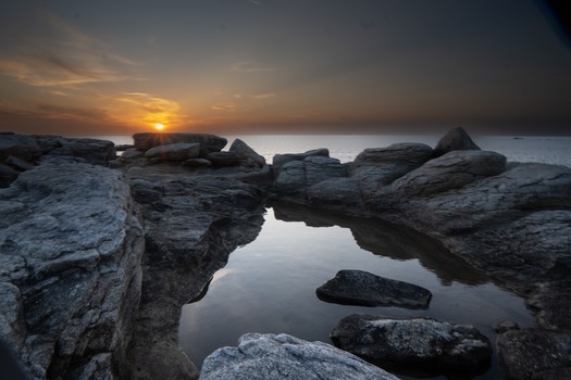 Sunset auf der Ile de grande