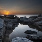 Sunset auf der Ile de grande