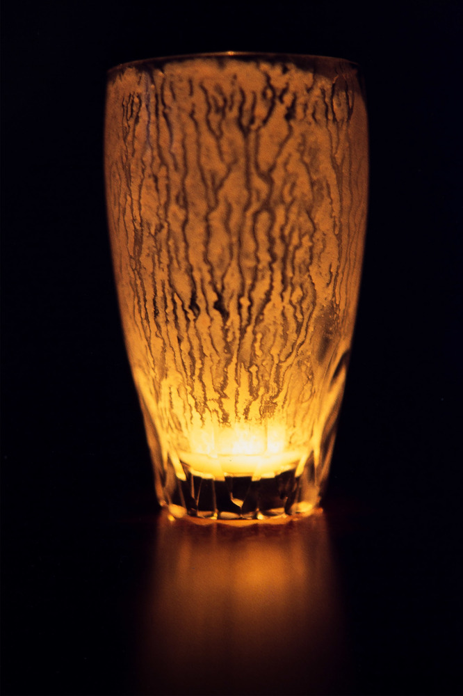 Buttermilchreste im Glas