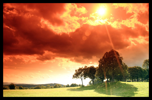 brennender himmel