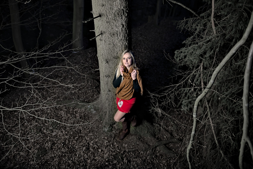 Allein im Wald