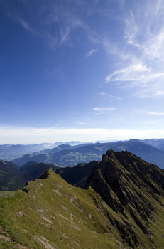above the valley