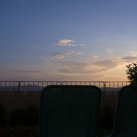 Sonnenuntergang zu Hause