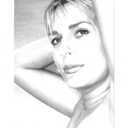 Bleistiftzeichnung von Model Martina