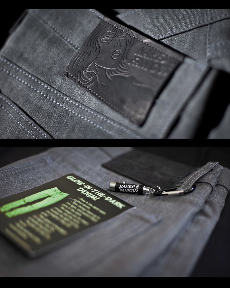 Naked and Famous # Glow In The Dark Denim