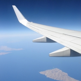 flying high in the sky