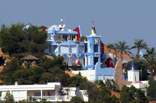 blaues Haus in Ibiza