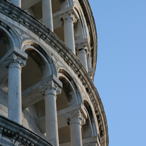 Schiefer Turm Detail