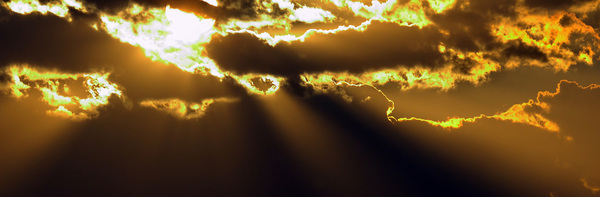 Sonne und Wolken