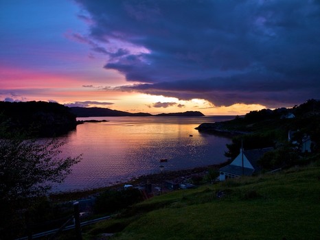 Sonnenuntergang in Schottland