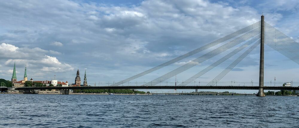 the bridge over the Daugava
