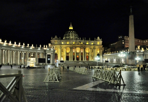 Abend am Petersplatz...