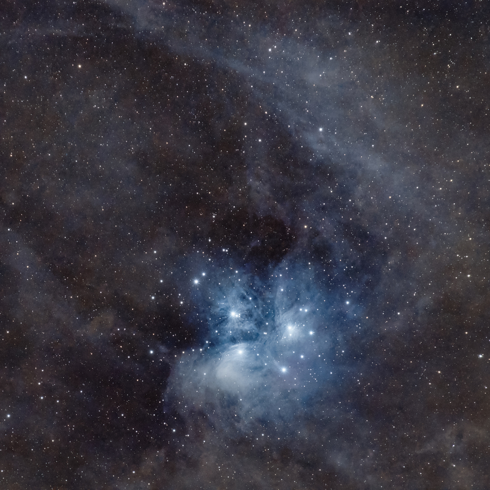 M45 Embedded In Dust