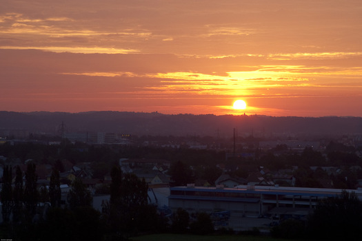 Sonnenaufgang über Graz