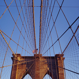 Brooklyn Bridge im Abendlicht