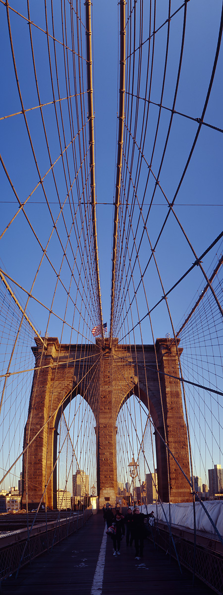 Brooklyn Bridge im Abendlicht
