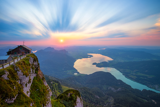 Himmelspforte bei Sonnenuntergang