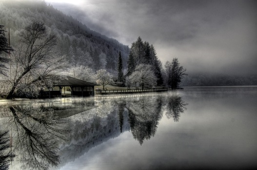 Klopeinersee im Winter