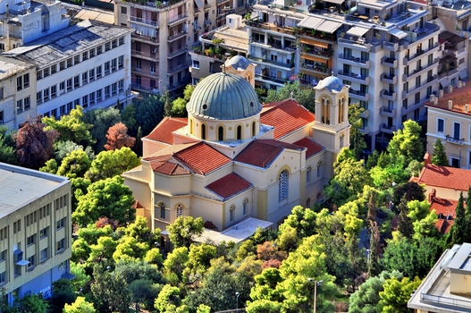 Kirche Ieros Naos Agiou Nikolaou Pefkakion / Athen