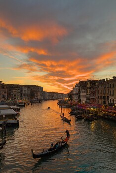 Blick von der Ponte di Rialto