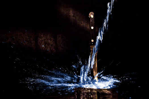 Water is falling