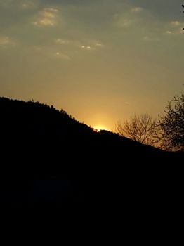 Wenn die Sonne langsam verschwindet