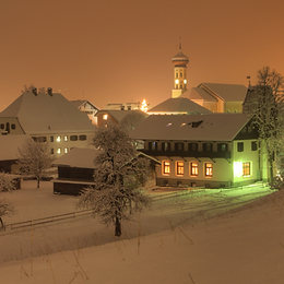 Schruns bei Nacht