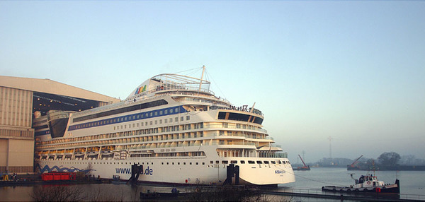 Ausdocken der AIDAdiva