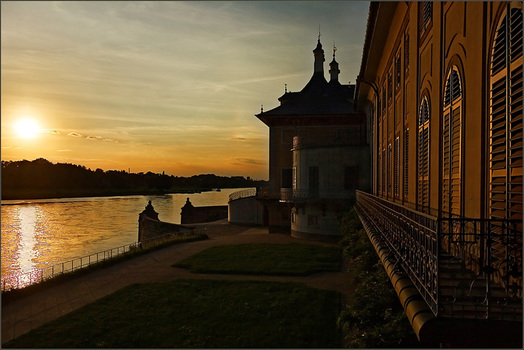 pillnitz in der abendsonne