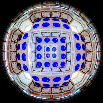 Kirche am Schöpfwerk, Decke im Fisheye