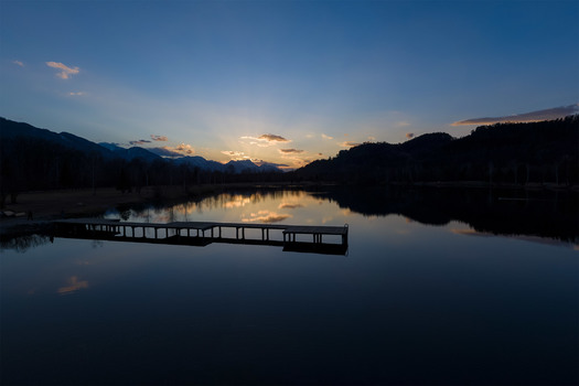 Sonnenuntergang in Reßnig