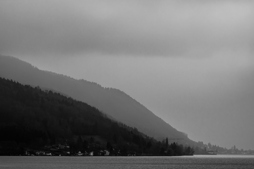 triste Stimmung am See