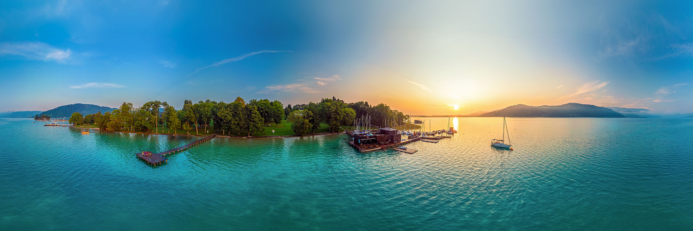 Attersee in 360 Grad