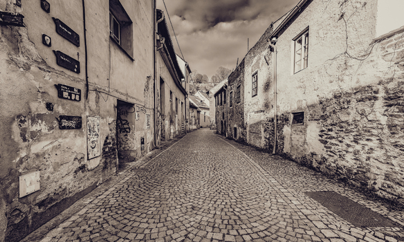 Alte Gasse Krumbach an der Moldau