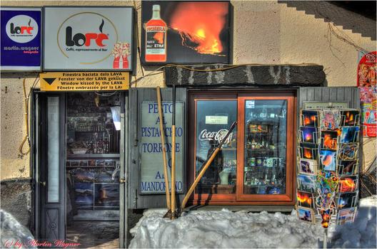 Lava bis zum Fenter