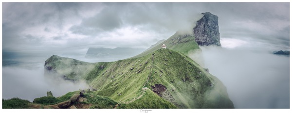leuchtturm auf der insel kalsoy