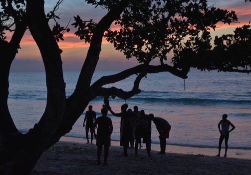 Abendstimmung auf Anse Forbans, Mahe, Seychelles